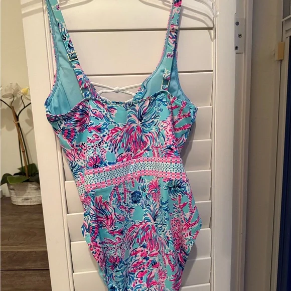 Lilly Pulitzer Caseylee Lattice One Piece Swimsuit - Picture 5 of 5